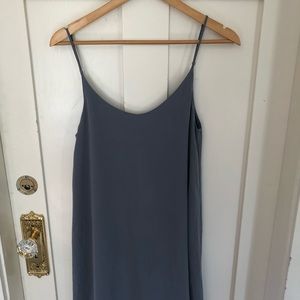 Oak + Fort blue slip dress in size M